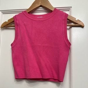 ZARA knitted cropped tank top, never worn